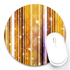 Luxury Party Dreams Futuristic Abstract Design 8  Mouse Pad (round) by dflcprints