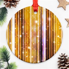 Luxury Party Dreams Futuristic Abstract Design Round Ornament by dflcprints