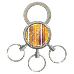 Luxury Party Dreams Futuristic Abstract Design 3-ring Key Chain