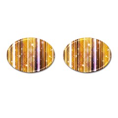 Luxury Party Dreams Futuristic Abstract Design Cufflinks (oval) by dflcprints