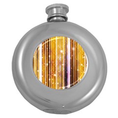 Luxury Party Dreams Futuristic Abstract Design Hip Flask (round)