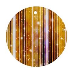 Luxury Party Dreams Futuristic Abstract Design Round Ornament (two Sides) by dflcprints