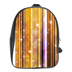 Luxury Party Dreams Futuristic Abstract Design School Bag (large) by dflcprints