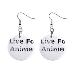 I Live For Anime Mini Button Earrings