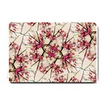 Red Deco Geometric Nature Collage Floral Motif Small Door Mat 24 x16  Door Mat