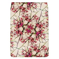 Red Deco Geometric Nature Collage Floral Motif Removable Flap Cover (large) by dflcprints