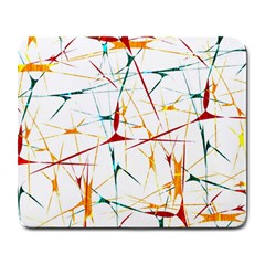 Colorful Splatter Abstract Shapes Large Mouse Pad (rectangle)