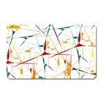 Colorful Splatter Abstract Shapes Magnet (Rectangular) Front