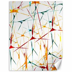 Colorful Splatter Abstract Shapes Canvas 12  X 16  (unframed) by dflcprints