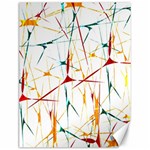 Colorful Splatter Abstract Shapes Canvas 12  x 16  (Unframed) 11.86 x15.41  Canvas - 1