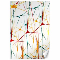 Colorful Splatter Abstract Shapes Canvas 12  X 18  (unframed)