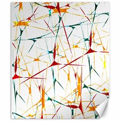 Colorful Splatter Abstract Shapes Canvas 20  X 24  (unframed) by dflcprints