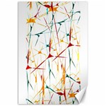 Colorful Splatter Abstract Shapes Canvas 20  x 30  (Unframed) 19.62 x28.9  Canvas - 1