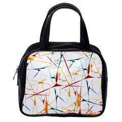 Colorful Splatter Abstract Shapes Classic Handbag (one Side) by dflcprints