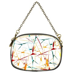 Colorful Splatter Abstract Shapes Chain Purse (one Side) by dflcprints