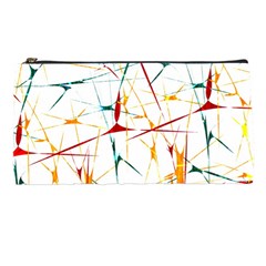 Colorful Splatter Abstract Shapes Pencil Case by dflcprints