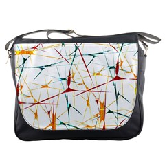 Colorful Splatter Abstract Shapes Messenger Bag