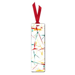 Colorful Splatter Abstract Shapes Small Bookmark