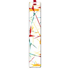 Colorful Splatter Abstract Shapes Large Bookmark