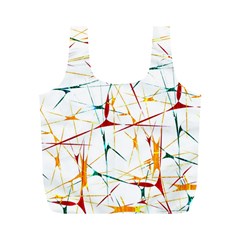 Colorful Splatter Abstract Shapes Reusable Bag (m) by dflcprints