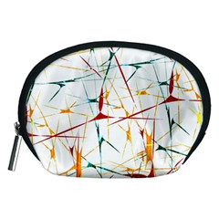 Colorful Splatter Abstract Shapes Accessory Pouch (medium) by dflcprints