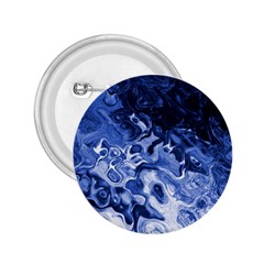 Blue Waves Abstract Art 2 25  Button