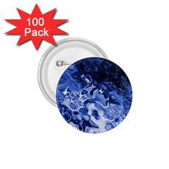 Blue Waves Abstract Art 1 75  Button (100 Pack)