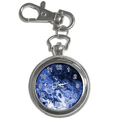 Blue Waves Abstract Art Key Chain Watch by LokisStuffnMore