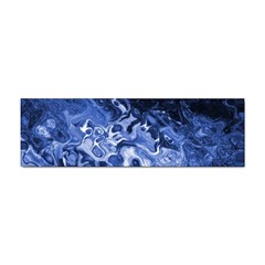 Blue Waves Abstract Art Bumper Sticker