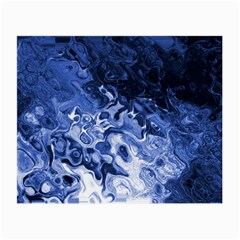 Blue Waves Abstract Art Glasses Cloth (small) by LokisStuffnMore