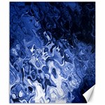 Blue Waves Abstract Art Canvas 20  x 24  (Unframed) 19.57 x23.15  Canvas - 1