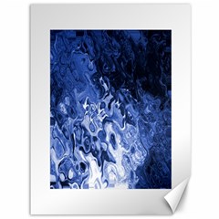 Blue Waves Abstract Art Canvas 36  X 48  (unframed)