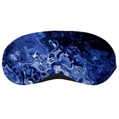 Blue Waves Abstract Art Sleeping Mask by LokisStuffnMore