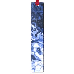 Blue Waves Abstract Art Large Bookmark