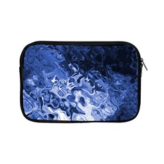 Blue Waves Abstract Art Apple Ipad Mini Zippered Sleeve by LokisStuffnMore