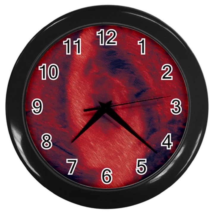 Blood Waterfall Wall Clock (Black)