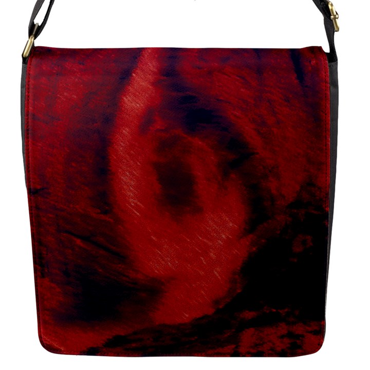 Blood Waterfall Flap Closure Messenger Bag (Small)