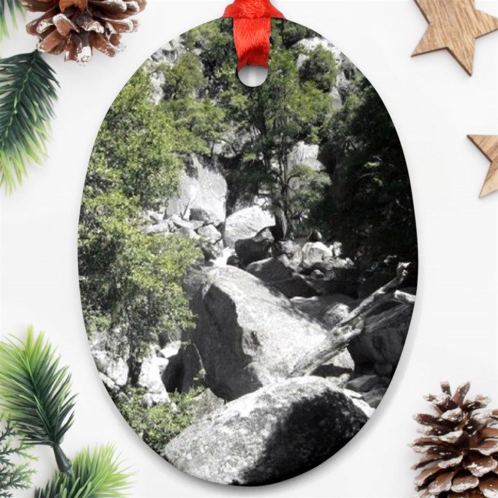 Yosemite National Park Oval Ornament (Two Sides)