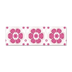 Sweety Pink Floral Pattern Bumper Sticker