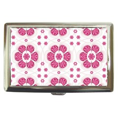 Sweety Pink Floral Pattern Cigarette Money Case