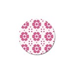 Sweety Pink Floral Pattern Golf Ball Marker 10 Pack Front