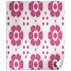 Sweety Pink Floral Pattern Canvas 8  X 10  (unframed) by dflcprints