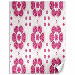 Sweety Pink Floral Pattern Canvas 12  X 16  (unframed) by dflcprints