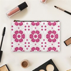 Sweety Pink Floral Pattern Cosmetic Bag (medium) by dflcprints