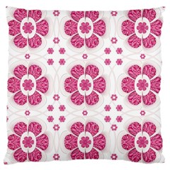 Sweety Pink Floral Pattern Large Cushion Case (single Sided)  by dflcprints