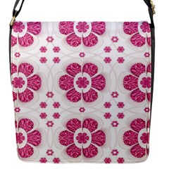 Sweety Pink Floral Pattern Flap Closure Messenger Bag (small) by dflcprints