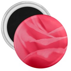 Pink Silk Effect  3  Button Magnet by Colorfulart23