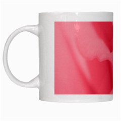 Pink Silk Effect  White Coffee Mug by Colorfulart23