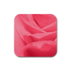 Pink Silk Effect  Drink Coasters 4 Pack (square)