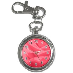 Pink Silk Effect  Key Chain Watch by Colorfulart23